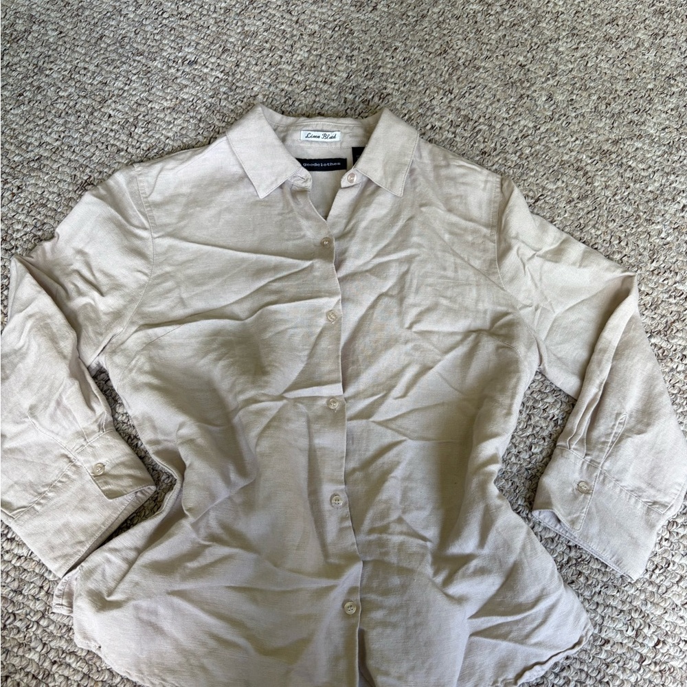 Cream Button-Up Shirt
